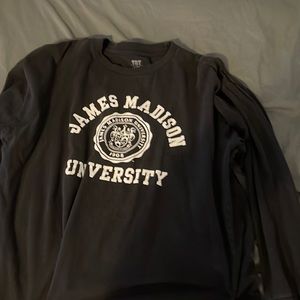 Black long sleeve James Madison University shirt